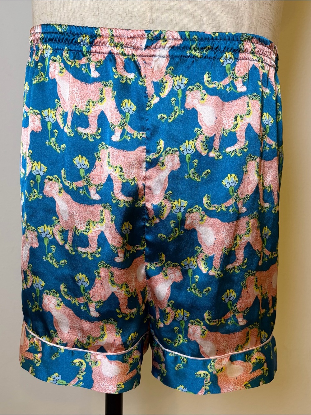 Their Nibs Emerald Bagheera Panther PJ Shorts XL